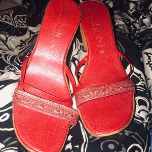 Orange Strap Wedges